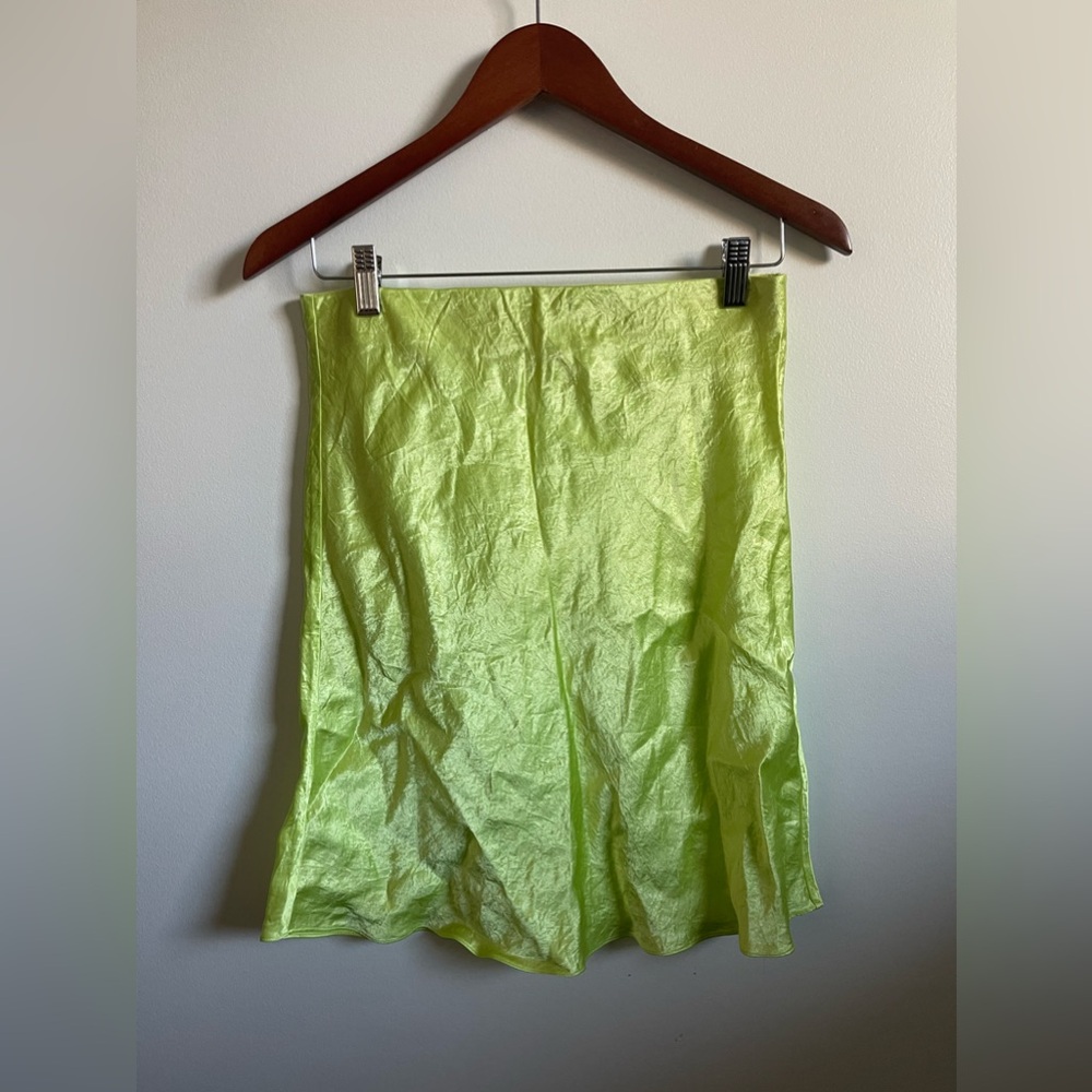 Neon Green Mini Skirt